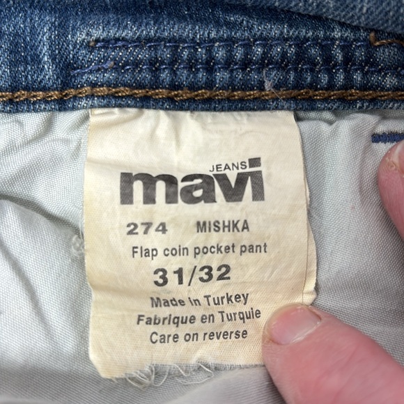Mavi Miska Flap Coin Pocket Jeans sz 31x32 - Picture 4 of 12
